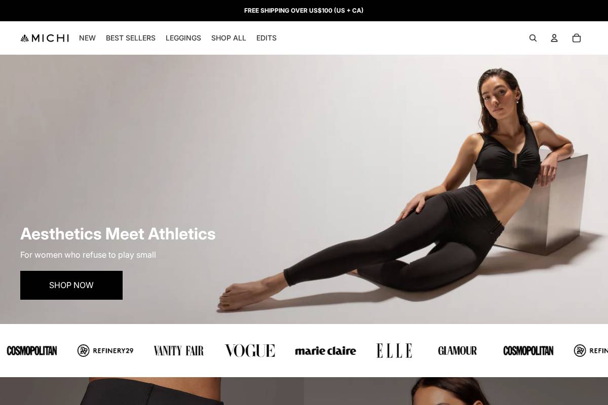 MICHI homepage screenshot