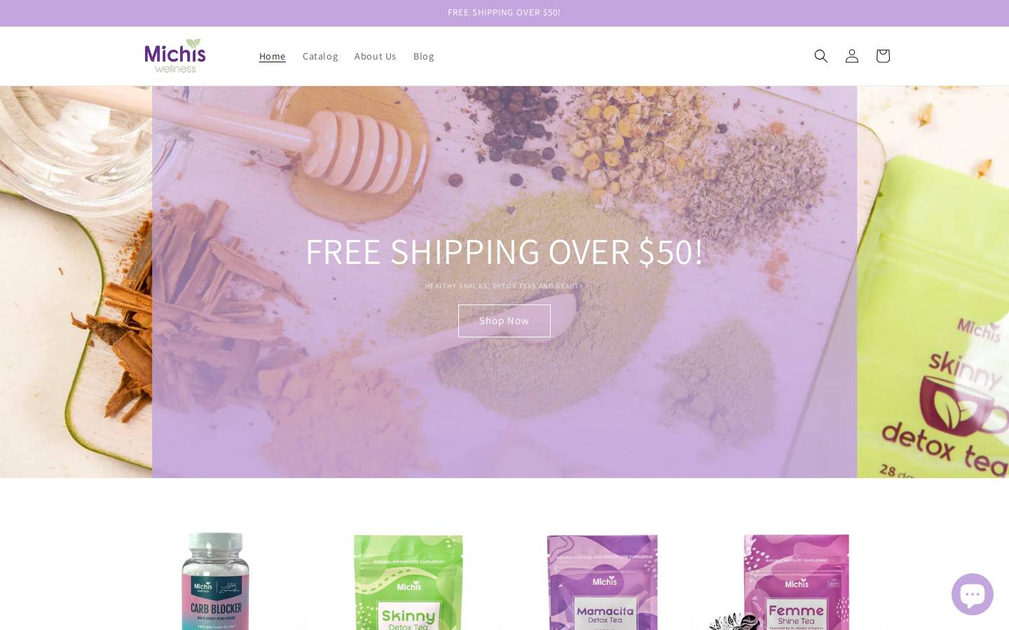 Michiswellness homepage screenshot