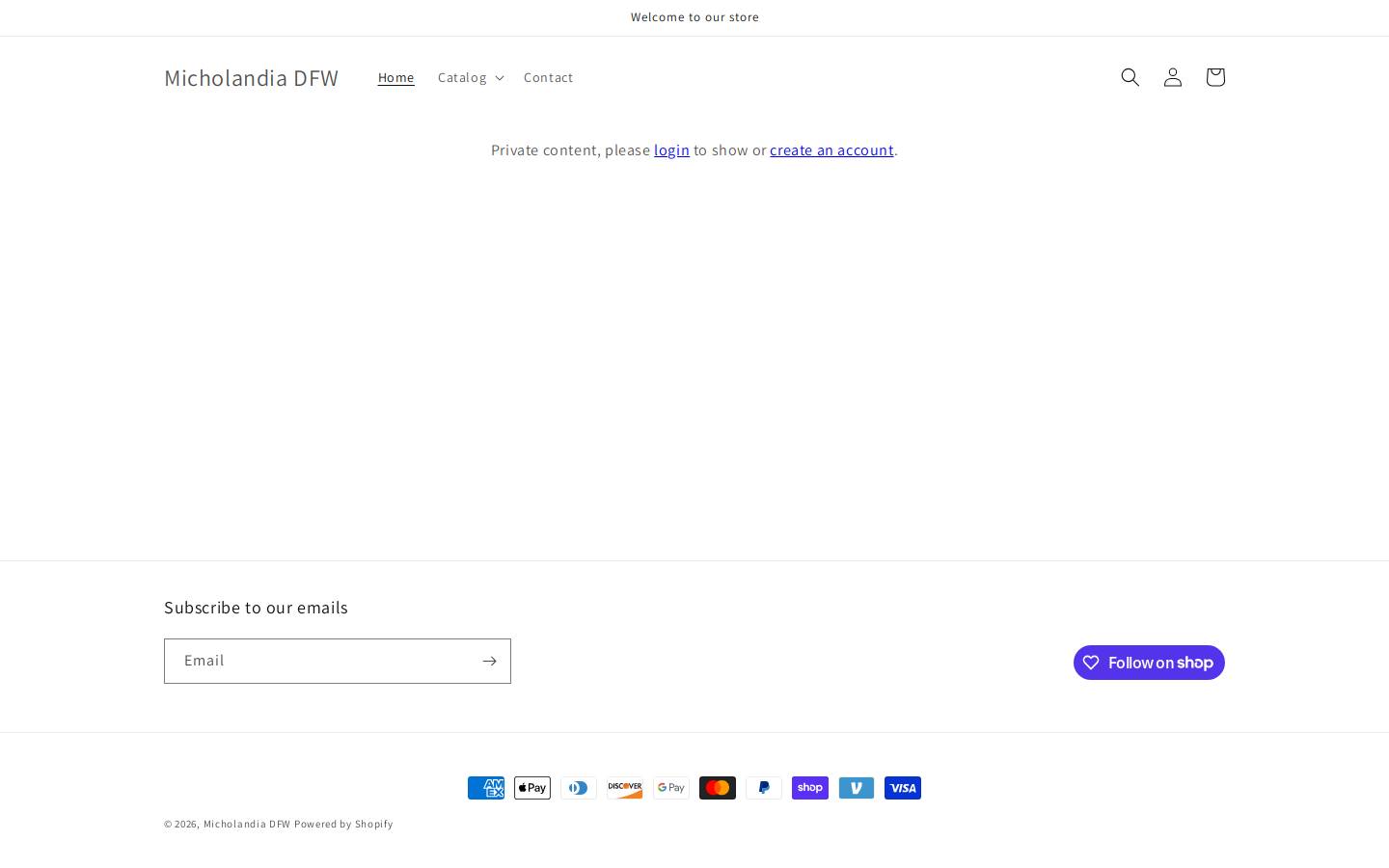 michosupply.com homepage screenshot