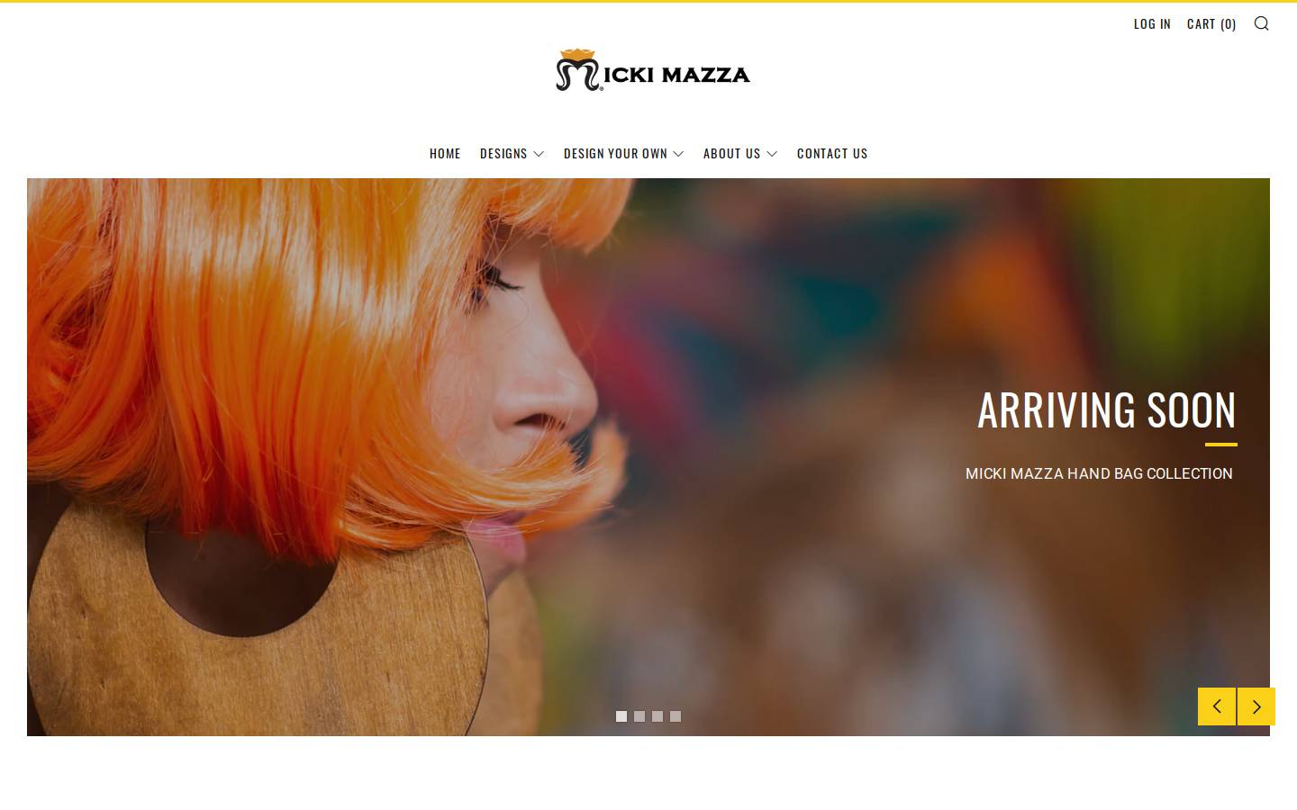 mickimazza.com homepage screenshot