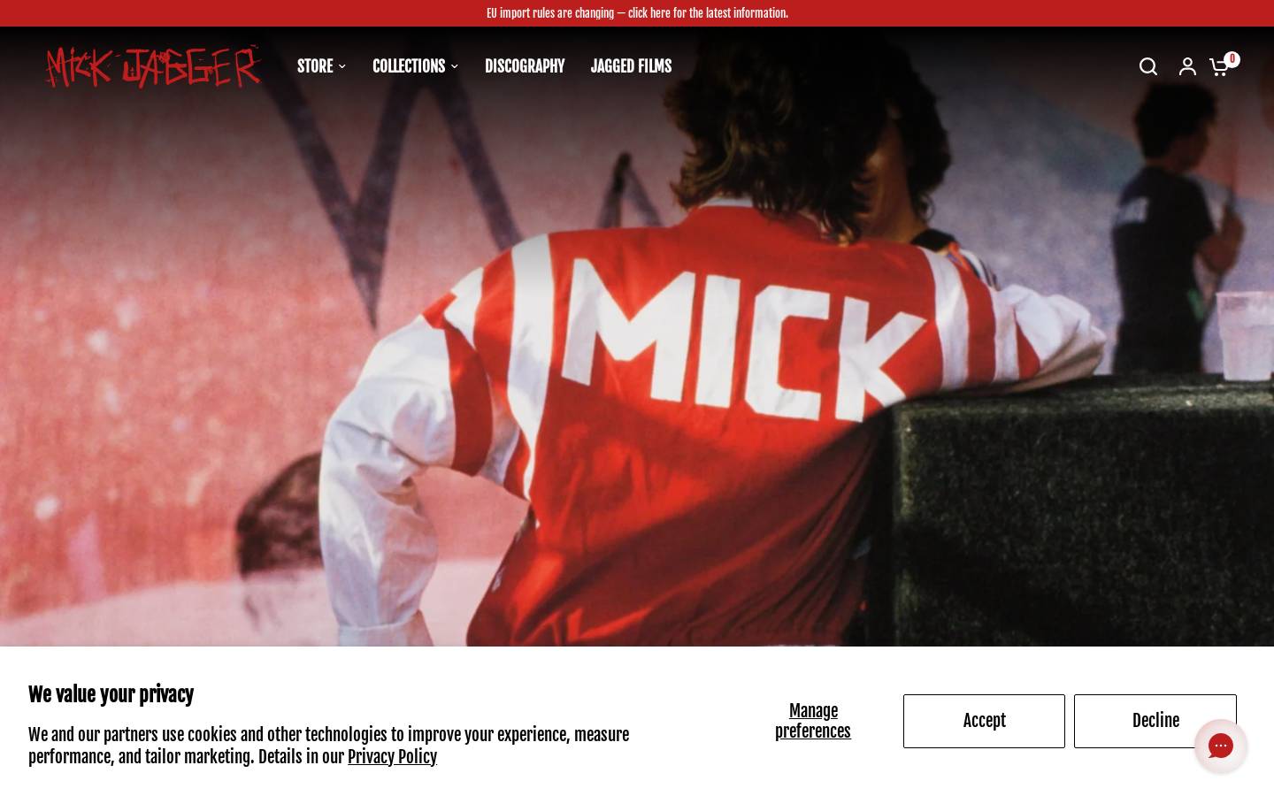 mickjagger.com homepage screenshot