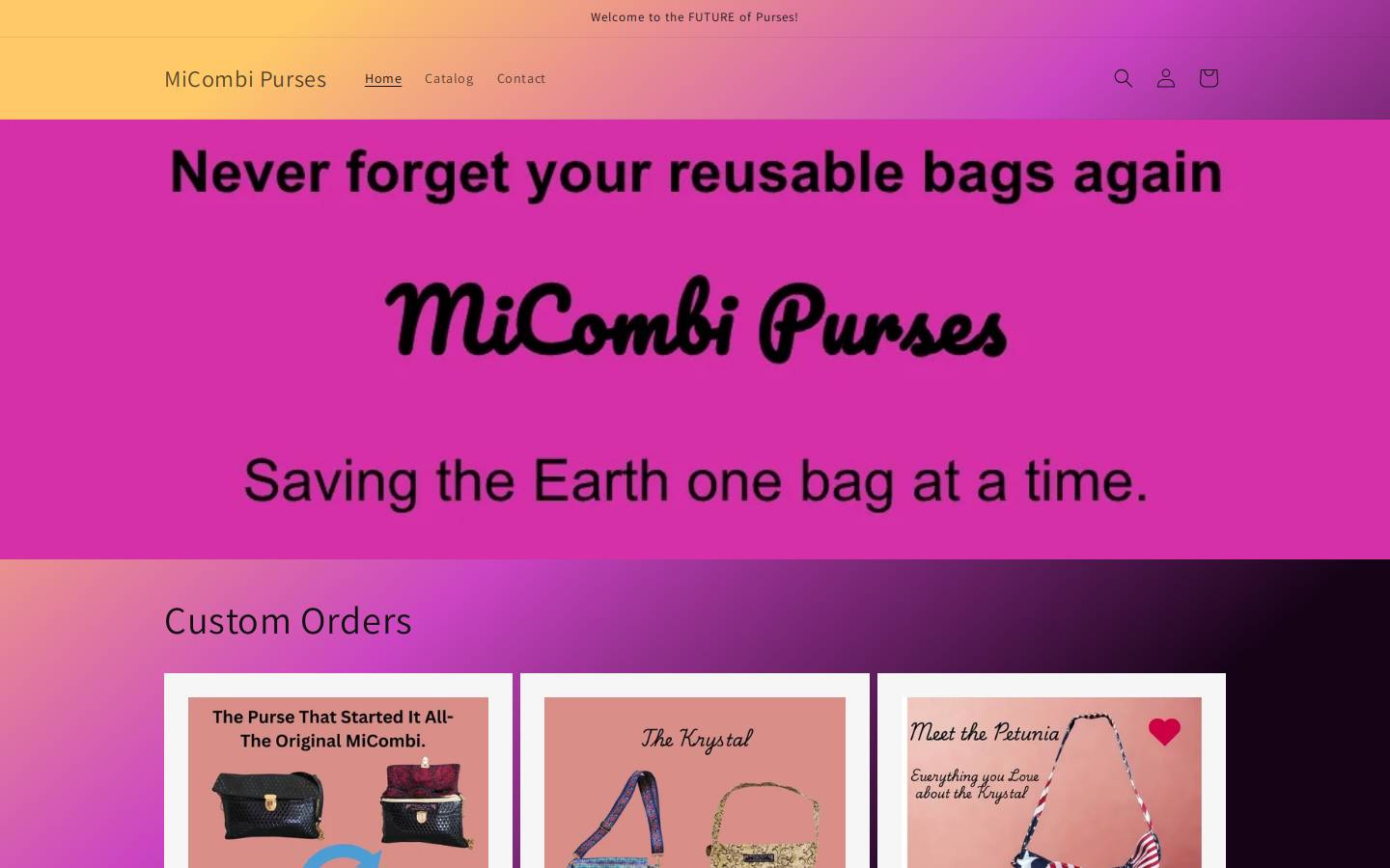 micombipurses.com homepage screenshot