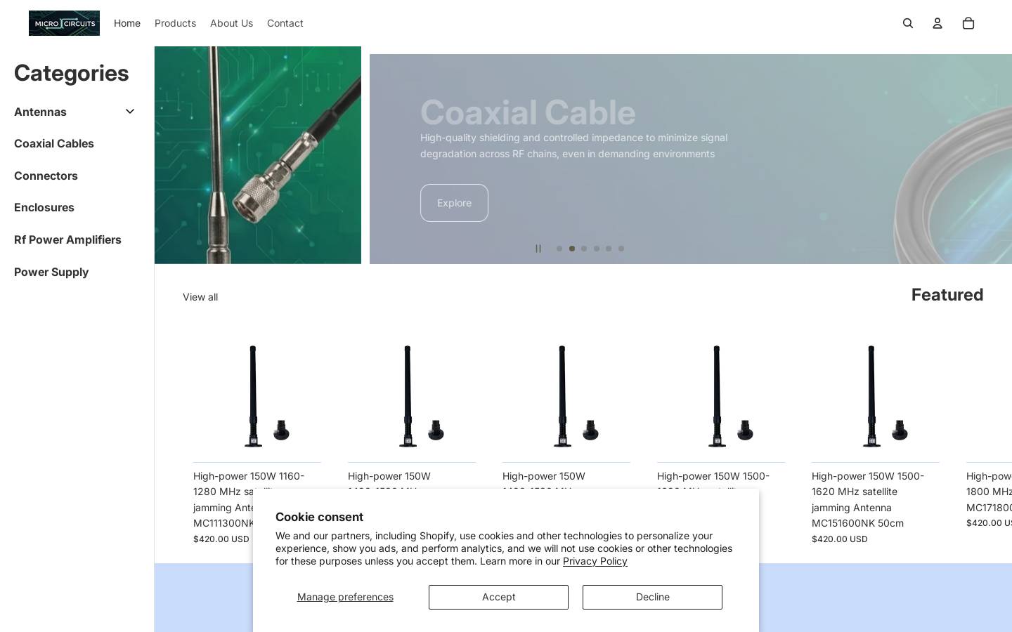 micro-circuits.com homepage screenshot