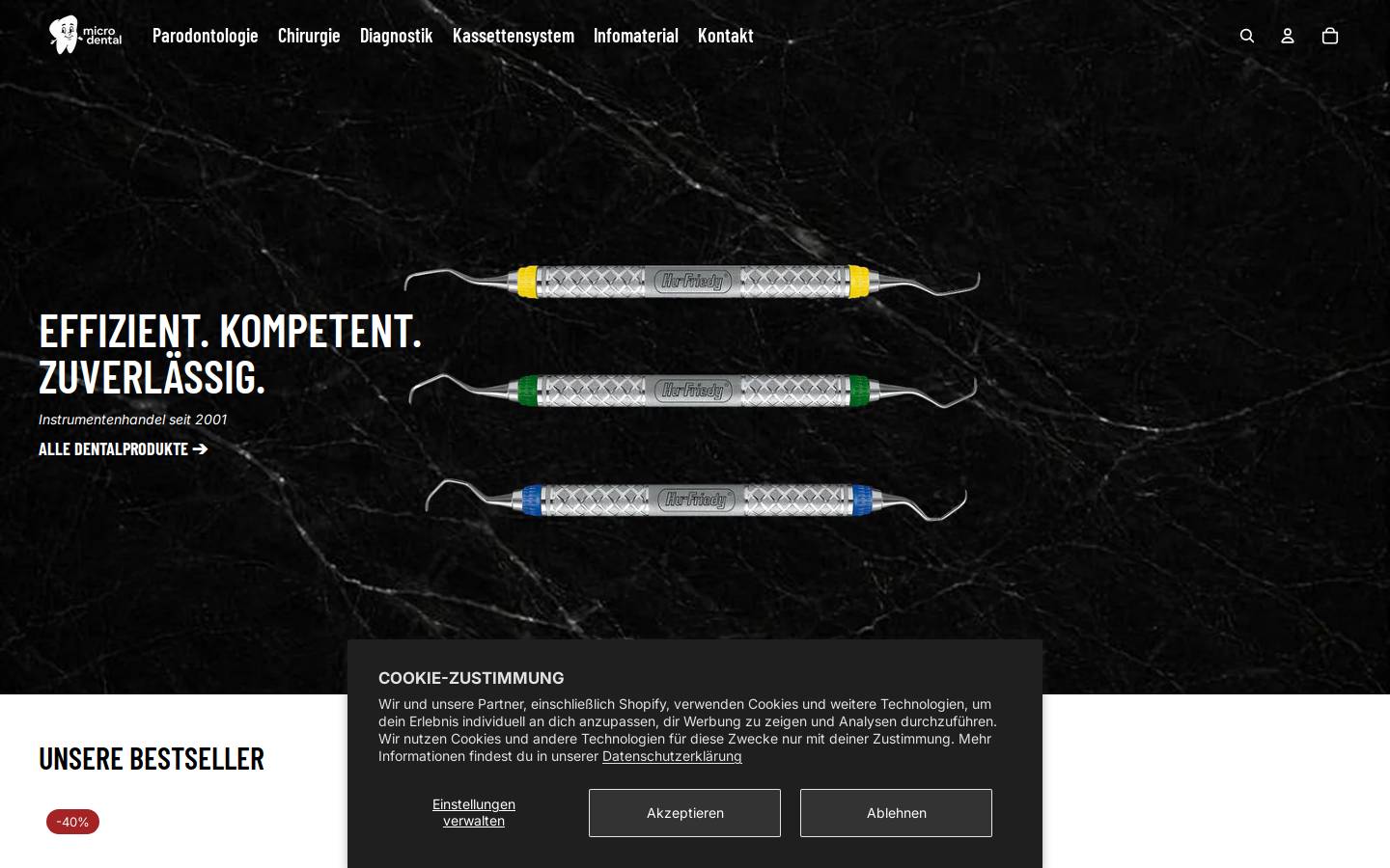 micro-dental.de homepage screenshot