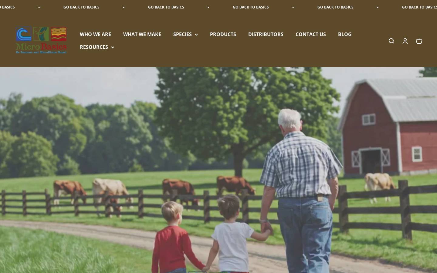 microbasics.com homepage screenshot