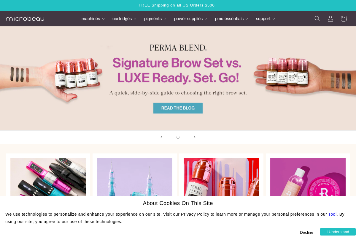 Microbeau homepage screenshot