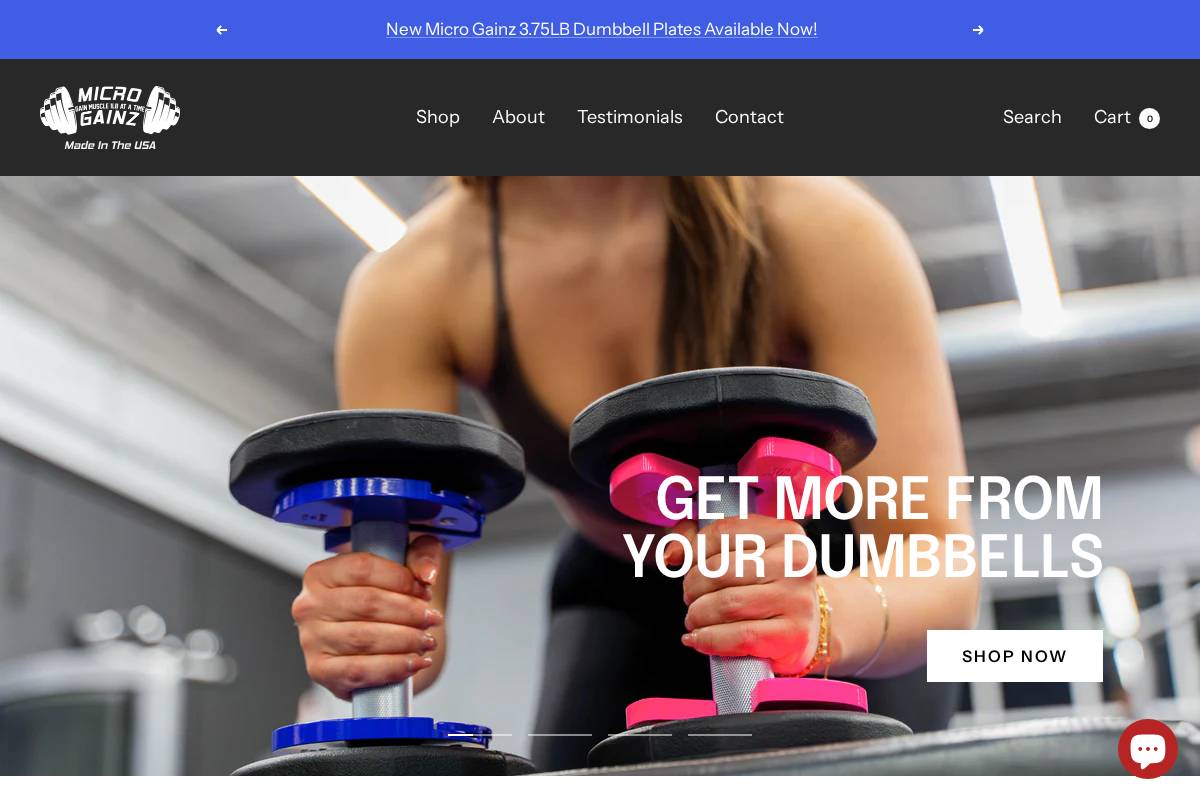 microgainz.com homepage screenshot