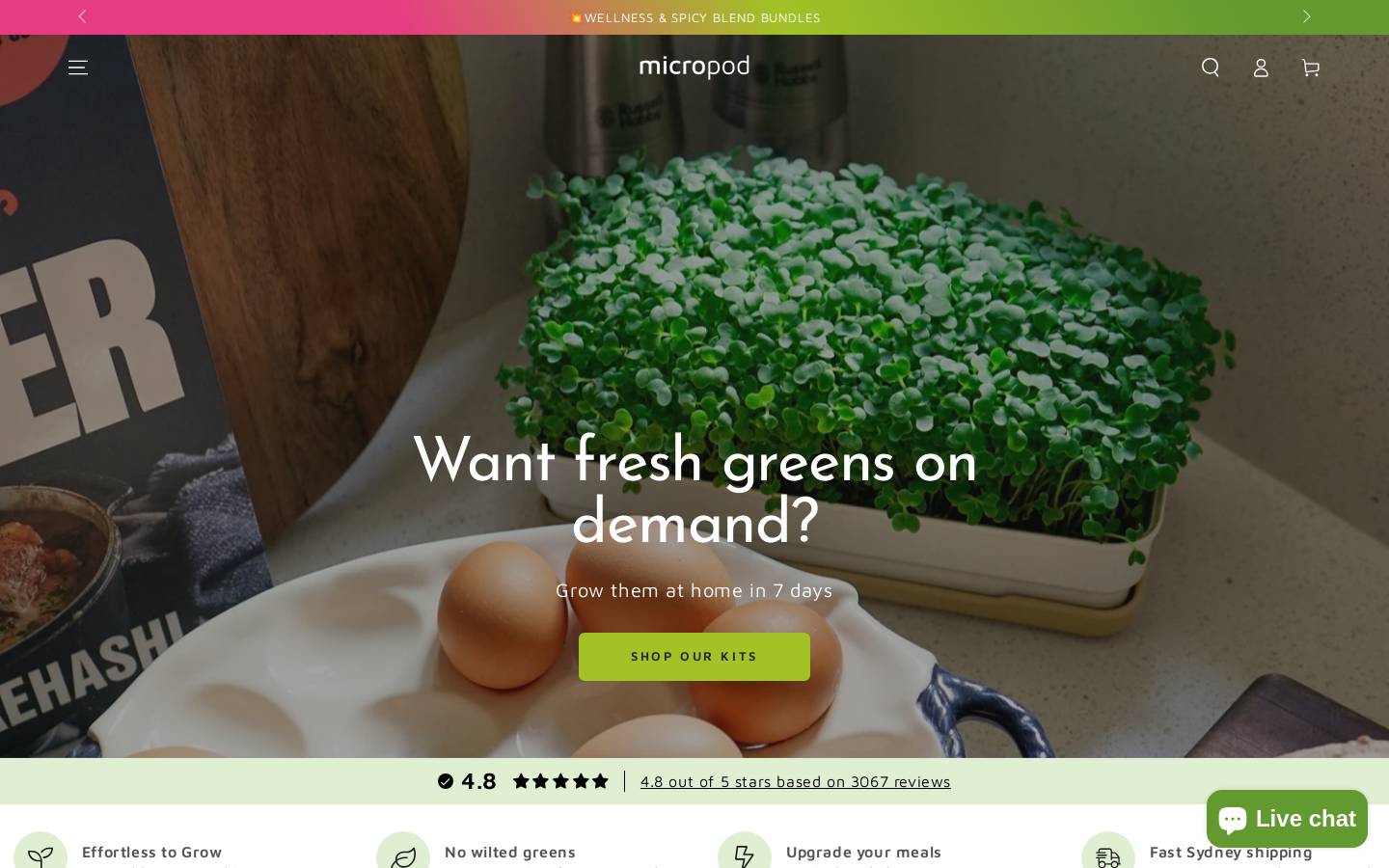 micropod.com.au homepage screenshot