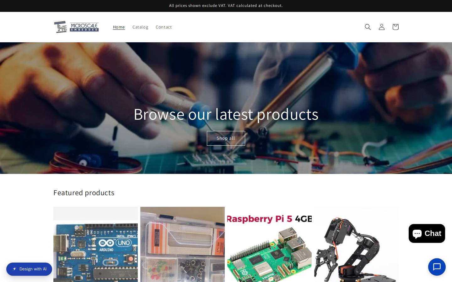 microscale.net homepage screenshot