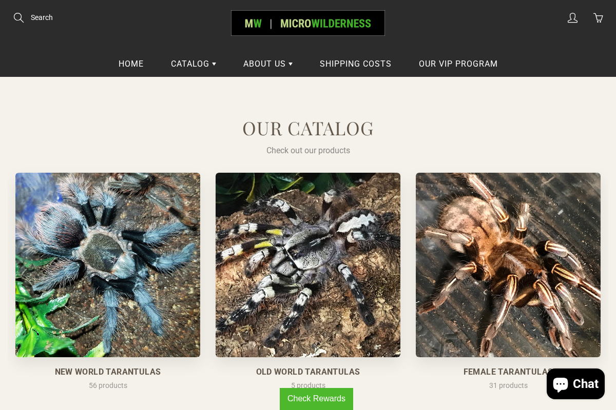 microwilderness.com homepage screenshot