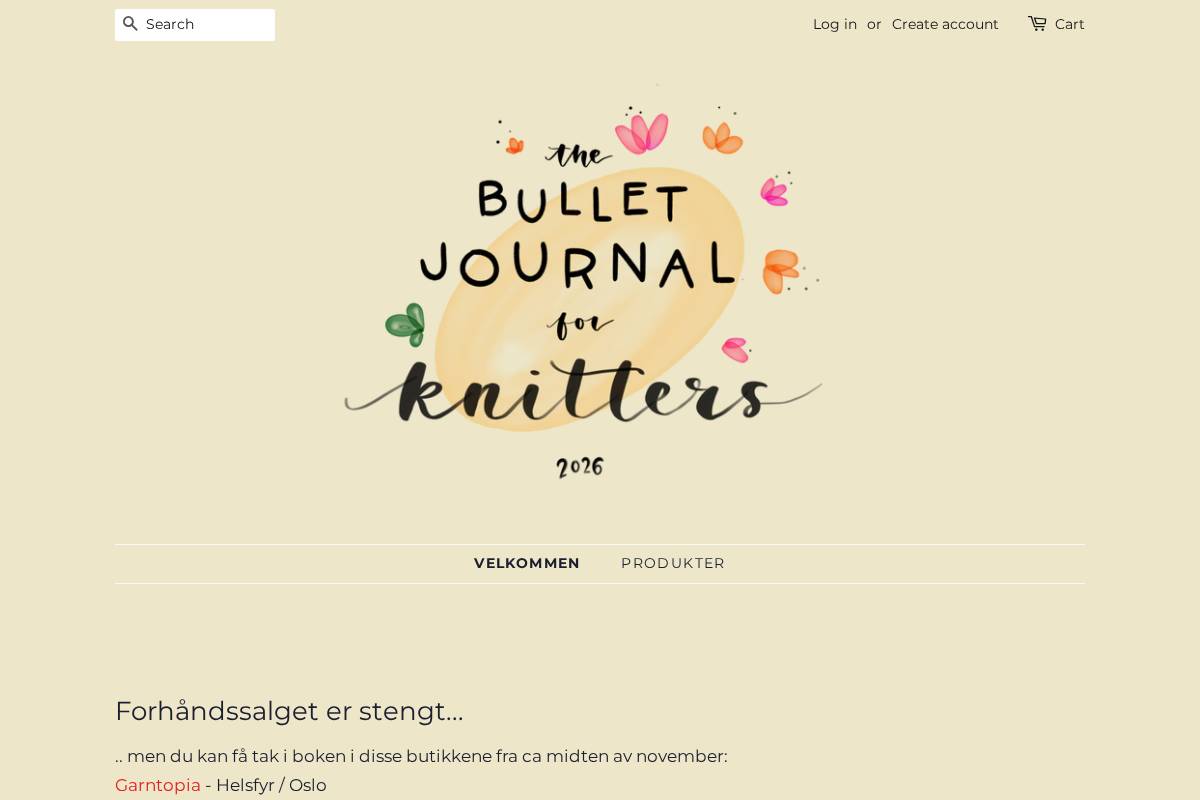 middelsstrikk.com homepage screenshot