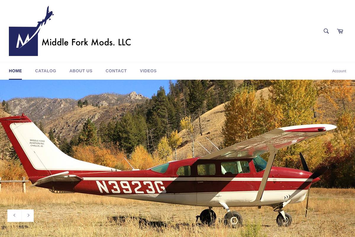 middleforkmods.com homepage screenshot