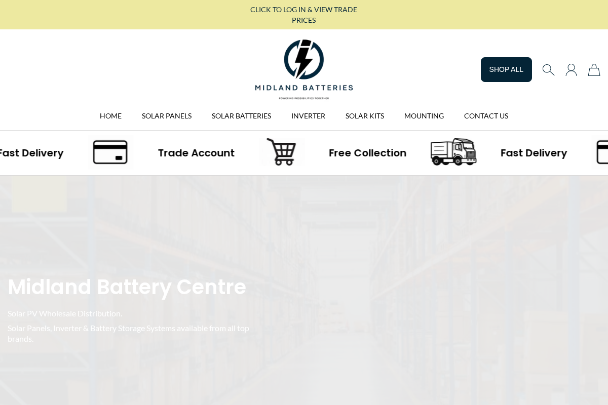 Midlandbatteries homepage screenshot