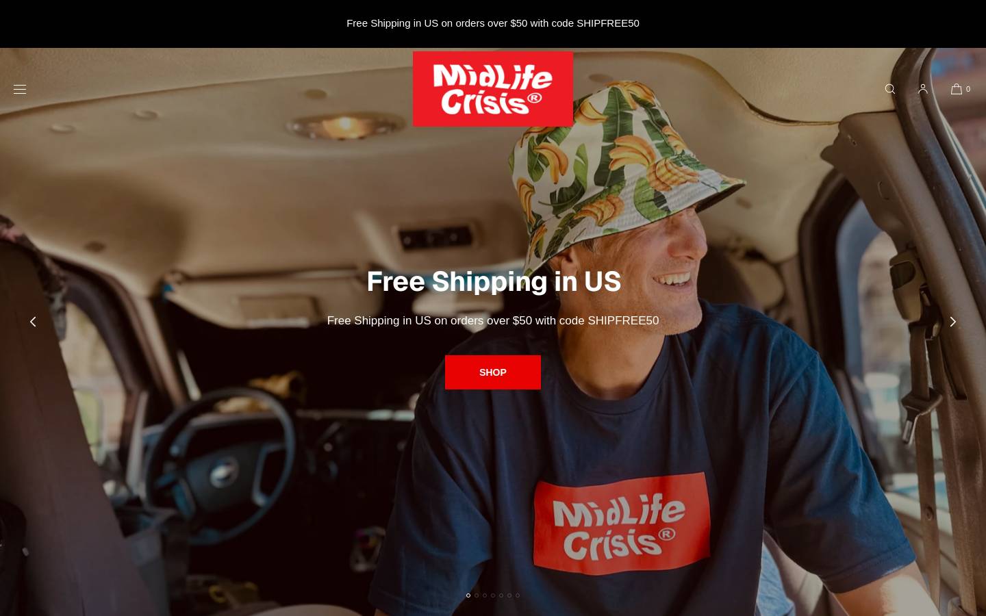 midlifecrisisnow.com homepage screenshot