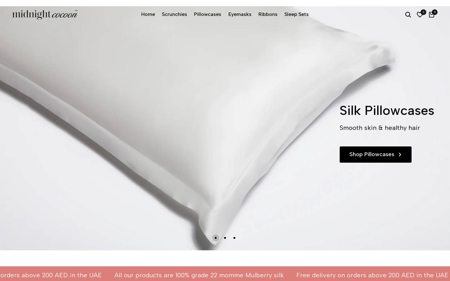 midnightcocoon.com homepage screenshot