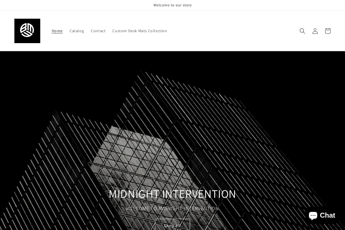 midnightintervention homepage screenshot