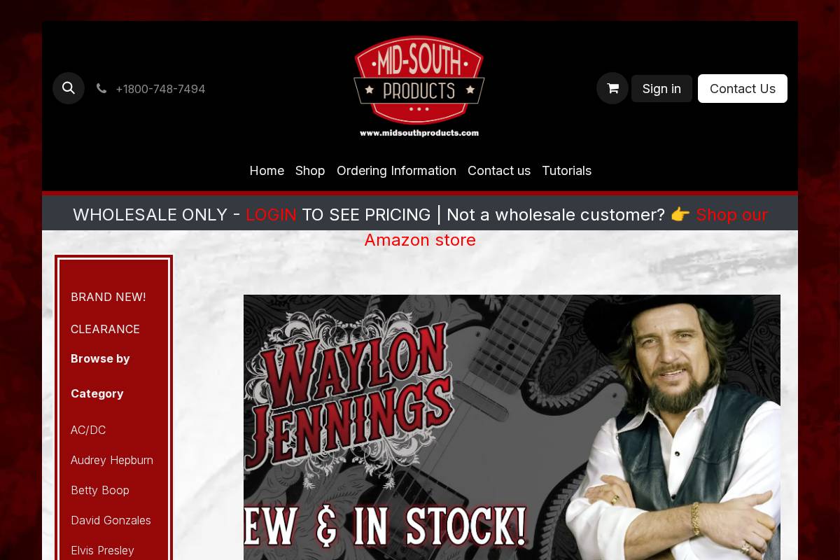 midsouthproducts.com homepage screenshot