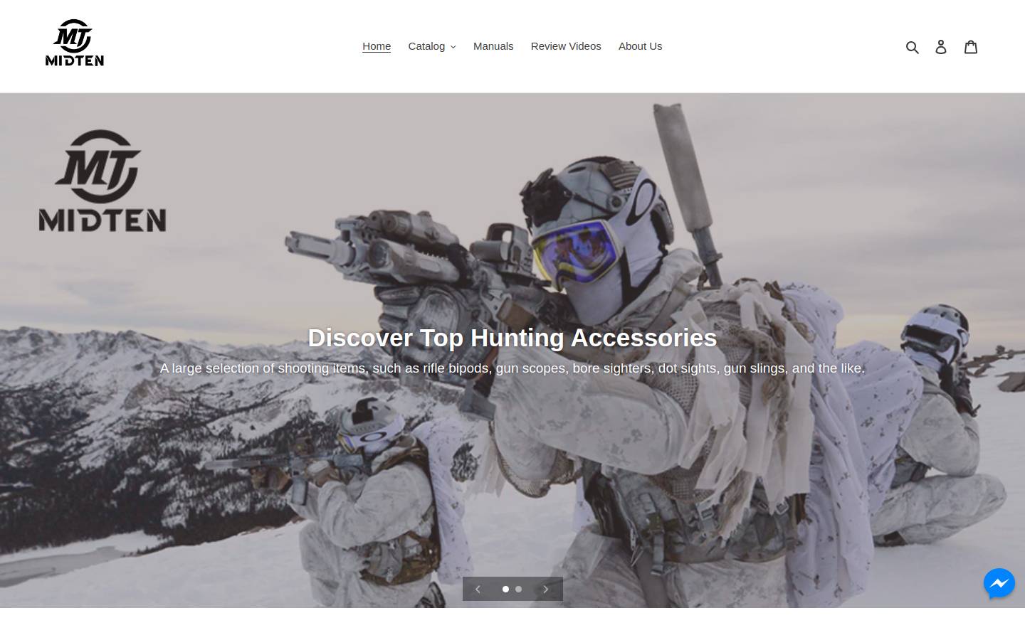 midtentactical.com homepage screenshot