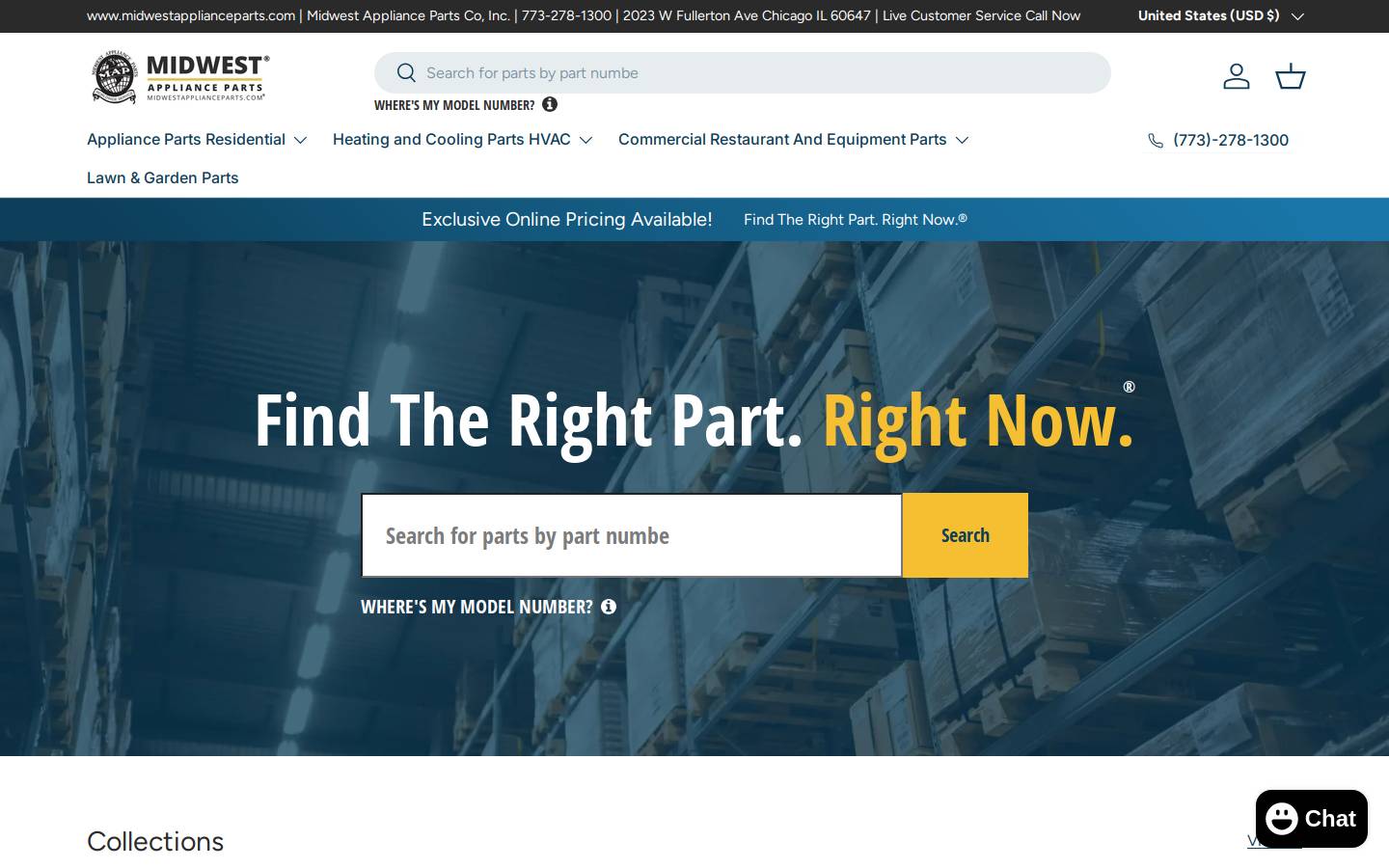 MIDWEST APPLIANCE homepage screenshot