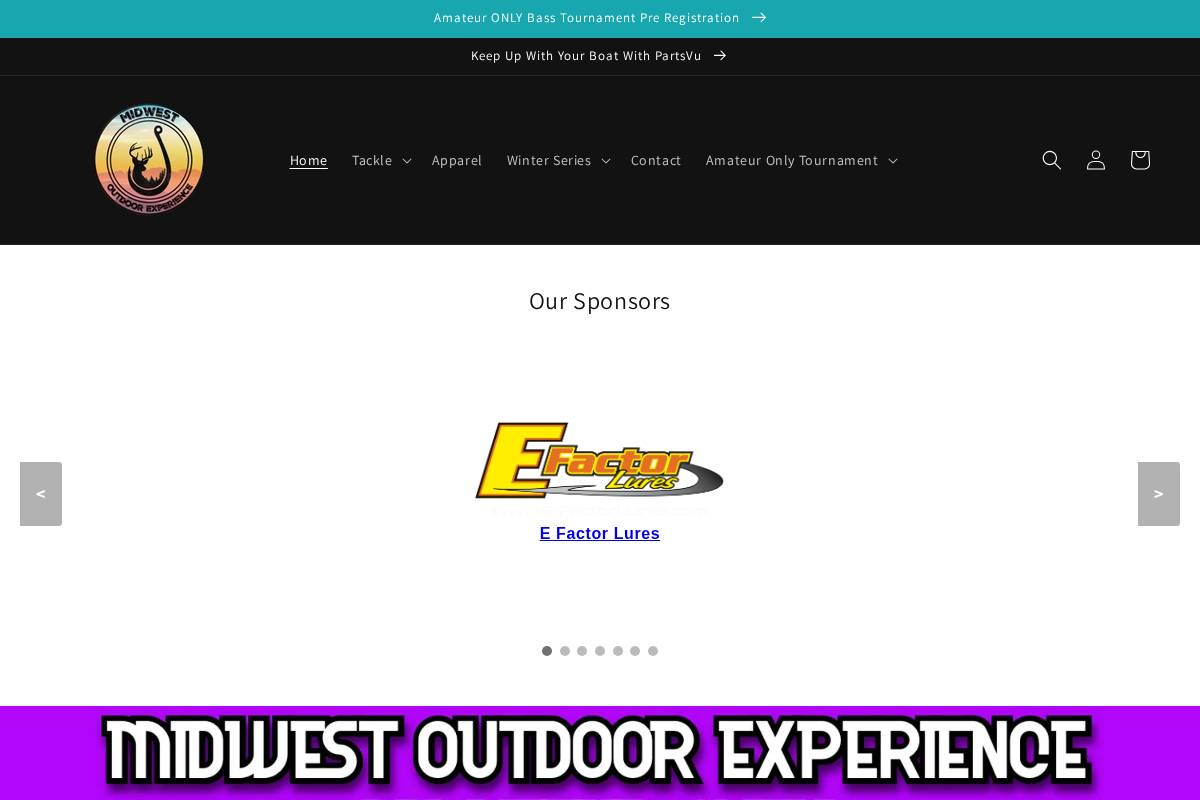 midwestoutdoorexperience.com homepage screenshot