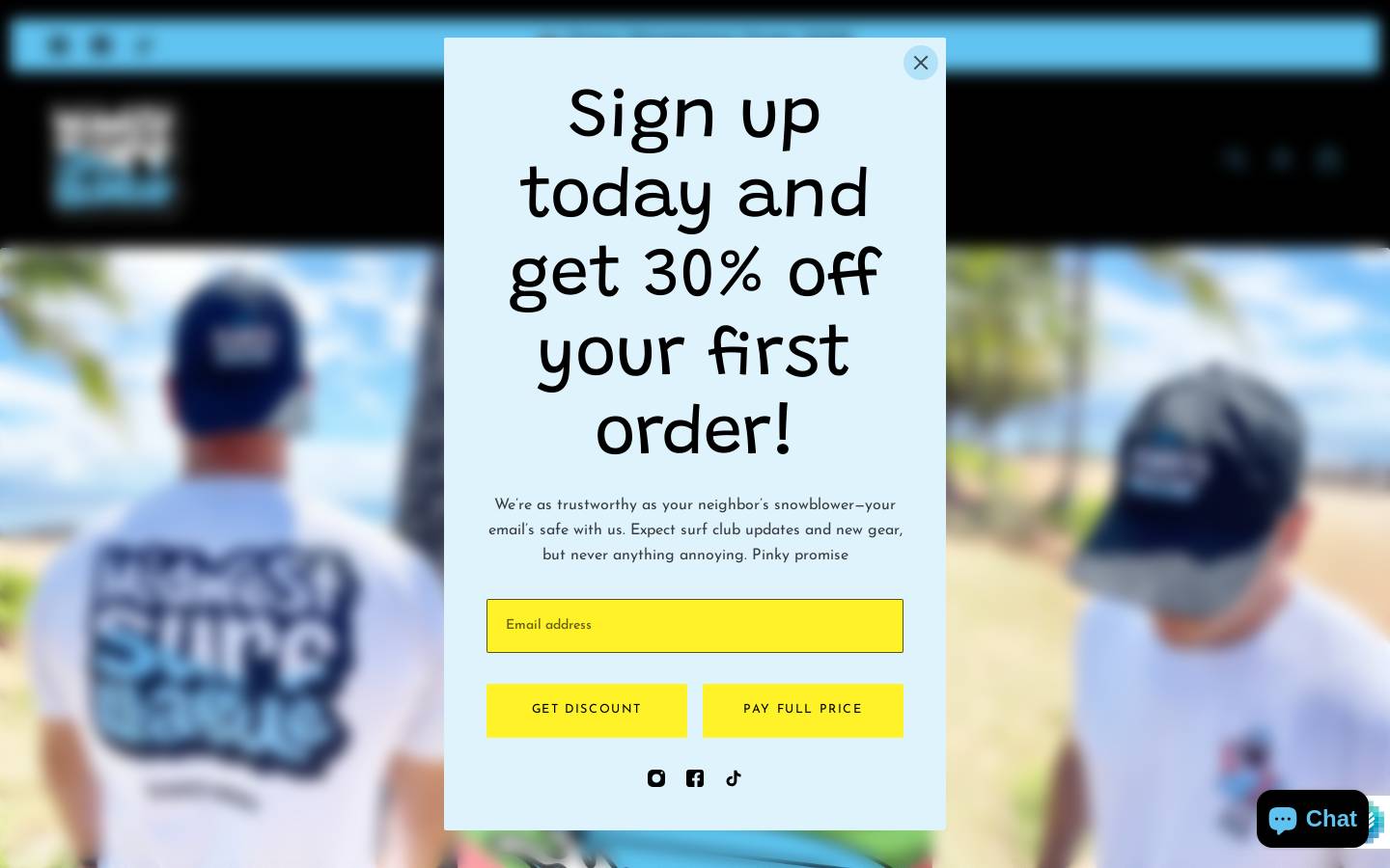 midwestsurfleague.com homepage screenshot