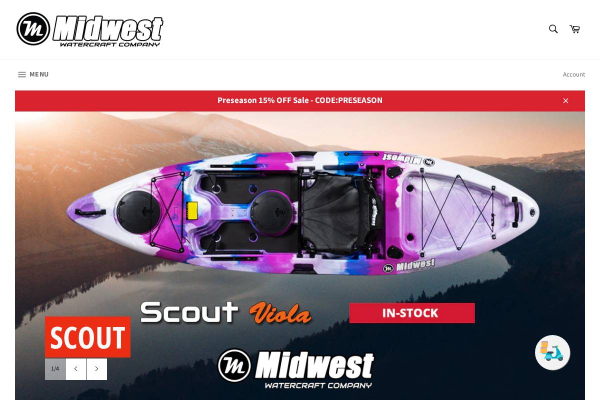 midwestwatercraft.com homepage screenshot