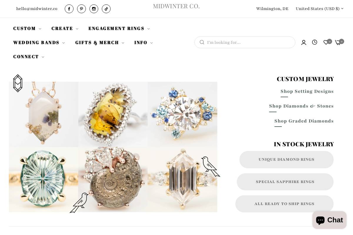 midwinter.co homepage screenshot
