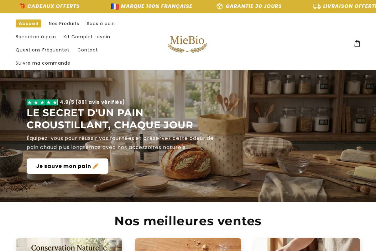 Miebio homepage screenshot