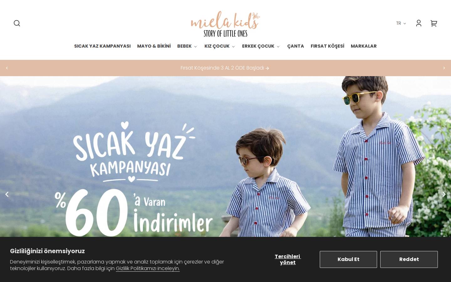 mielakids.com homepage screenshot