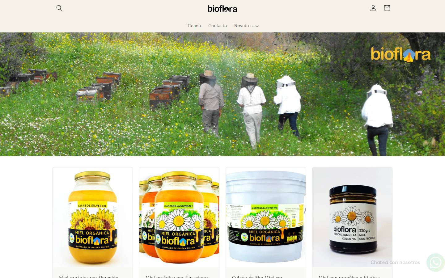 mielbioflora.mx homepage screenshot