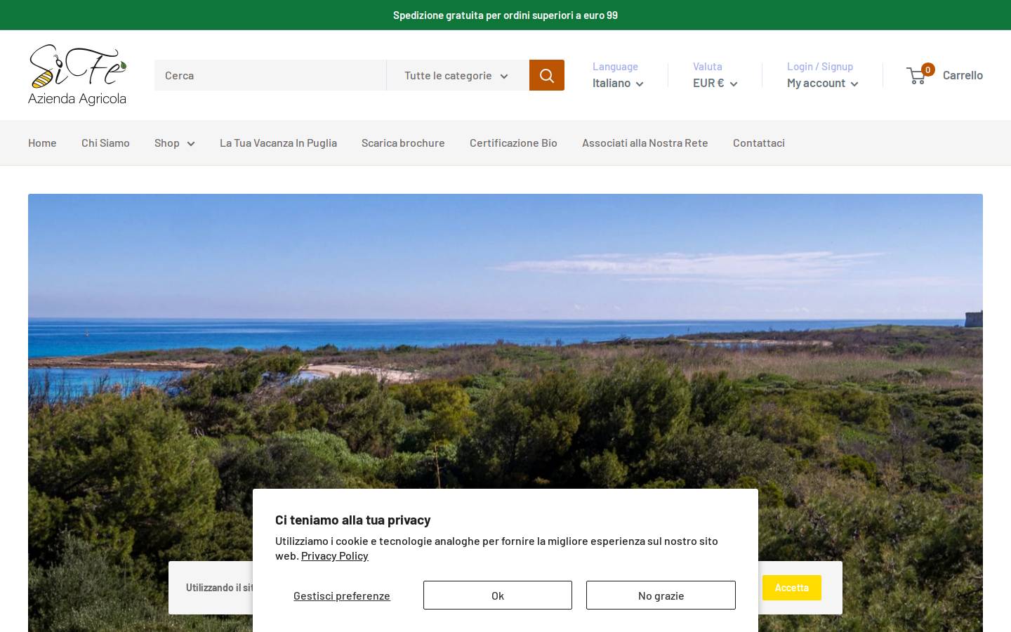 mieledipuglia.com homepage screenshot