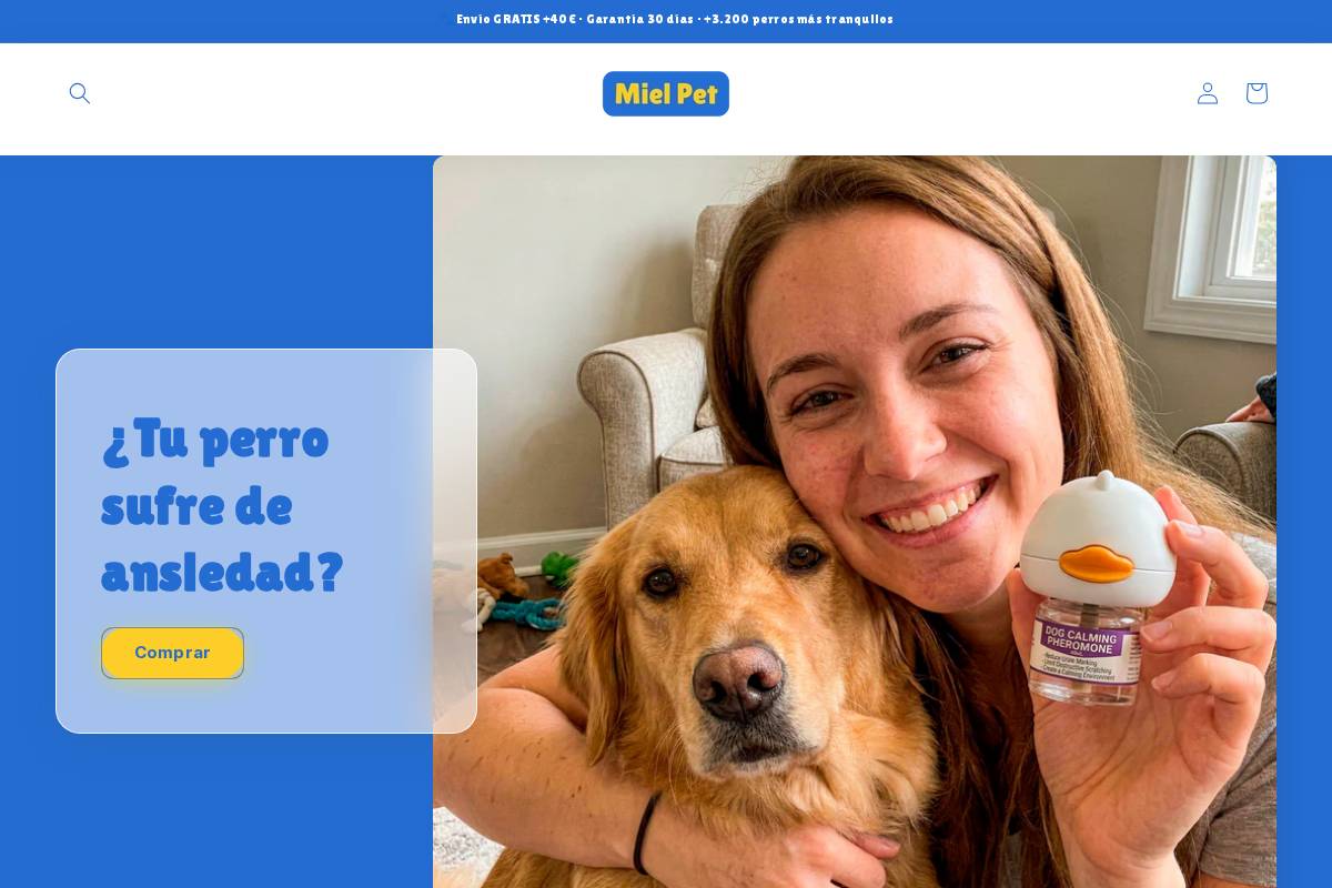 mielpet.com homepage screenshot