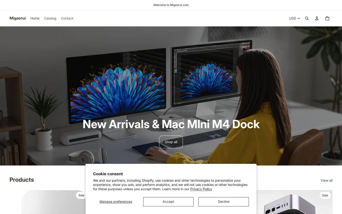 migaorui.com homepage screenshot
