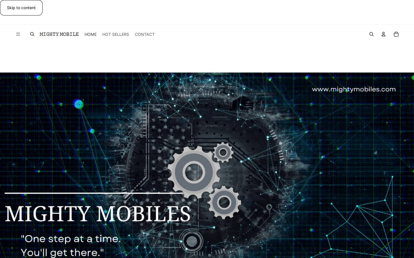 mightymobiles.com homepage screenshot