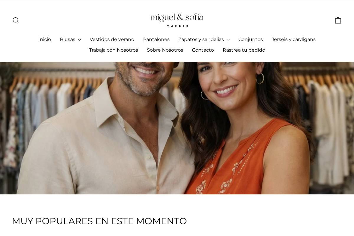 Miguelsofiamadrid homepage screenshot