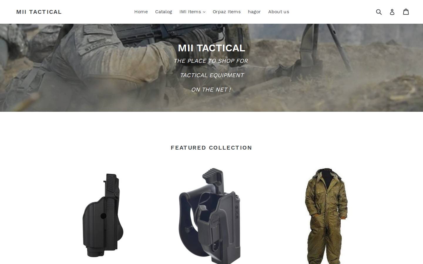 mii-tactical.com homepage screenshot