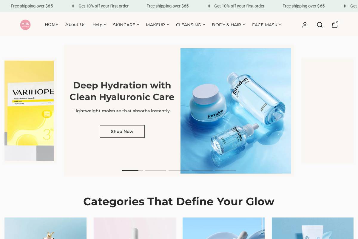 miinkcos.store homepage screenshot
