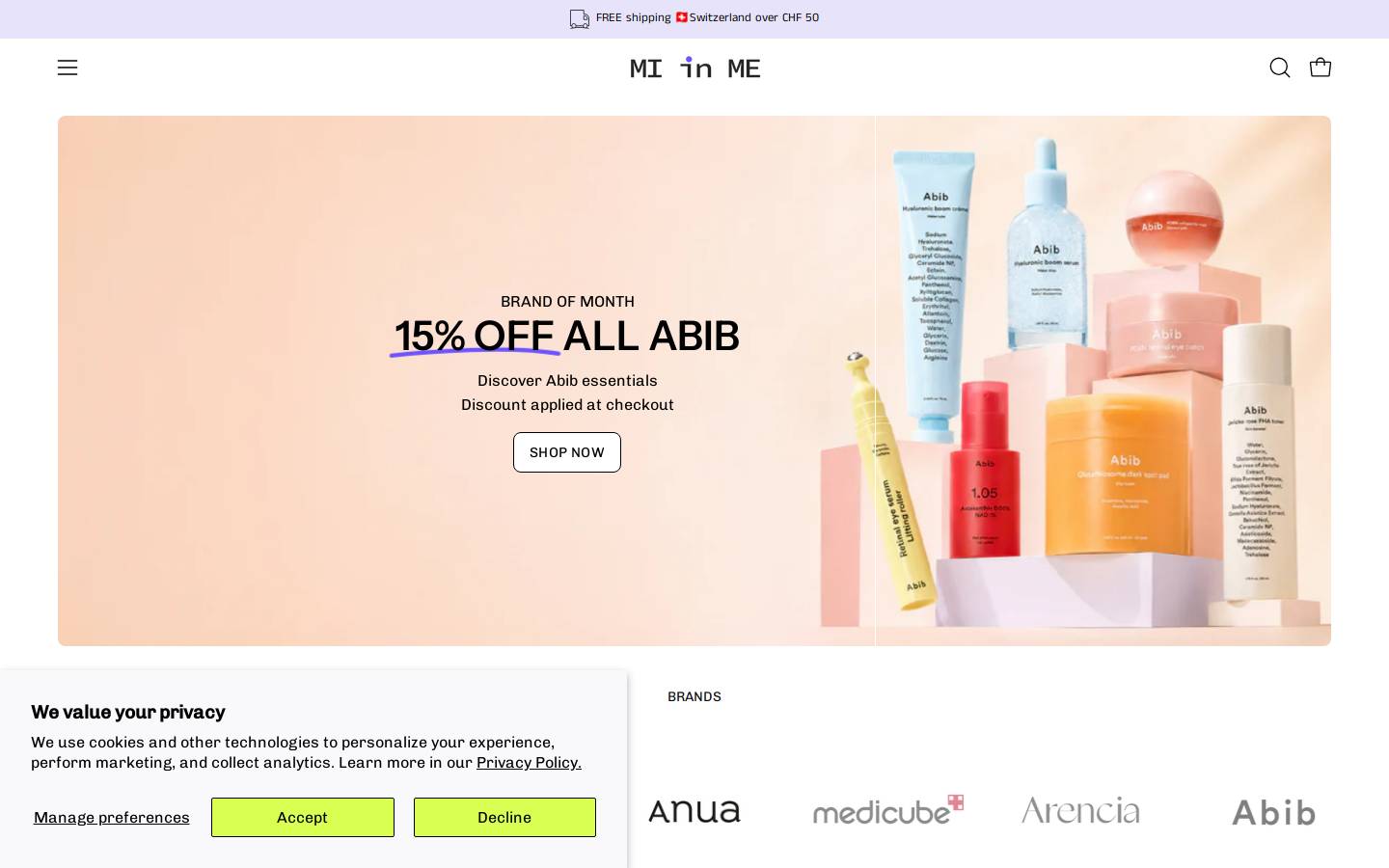 MI in ME homepage screenshot