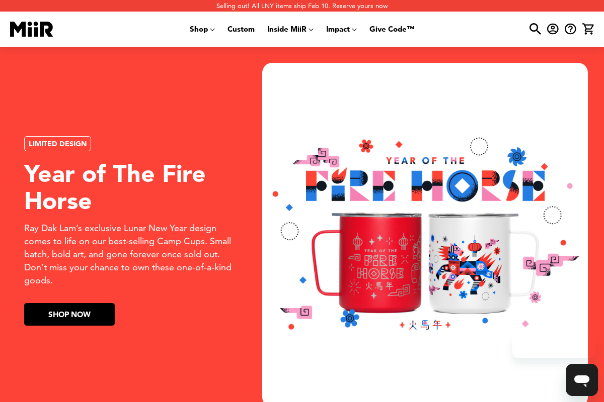 miir.com homepage screenshot