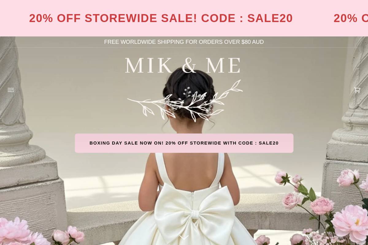 Mikandme Review Link homepage screenshot