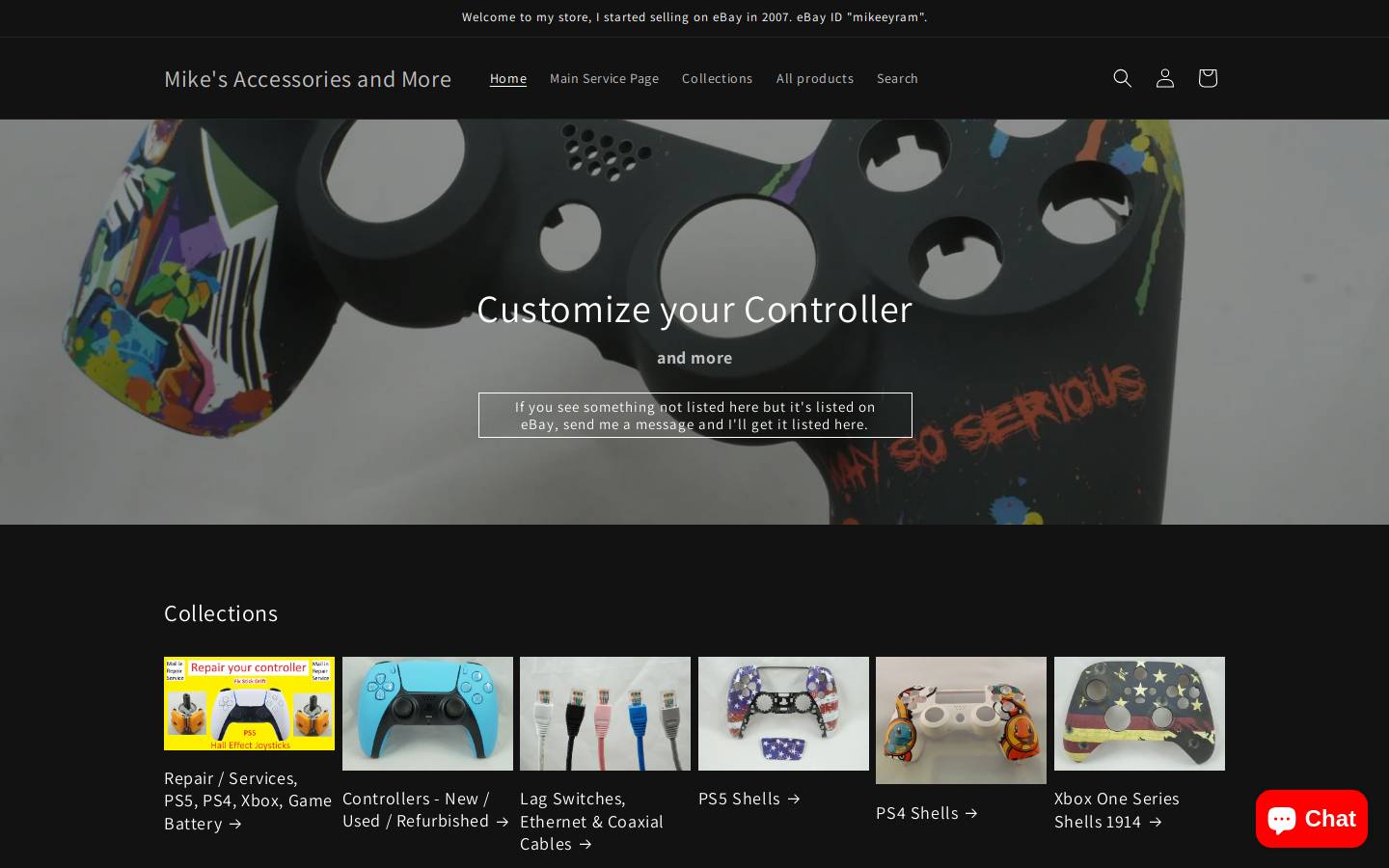 mikeeyram.com homepage screenshot
