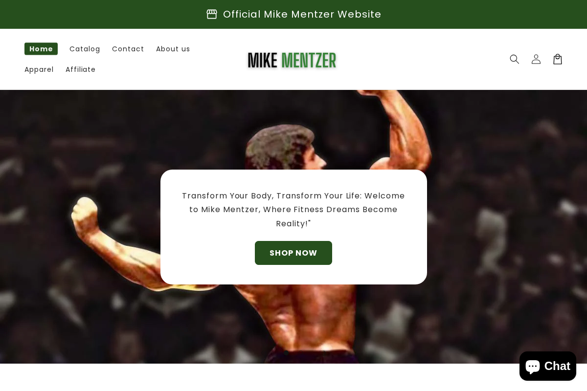 Mike Mentzer homepage screenshot