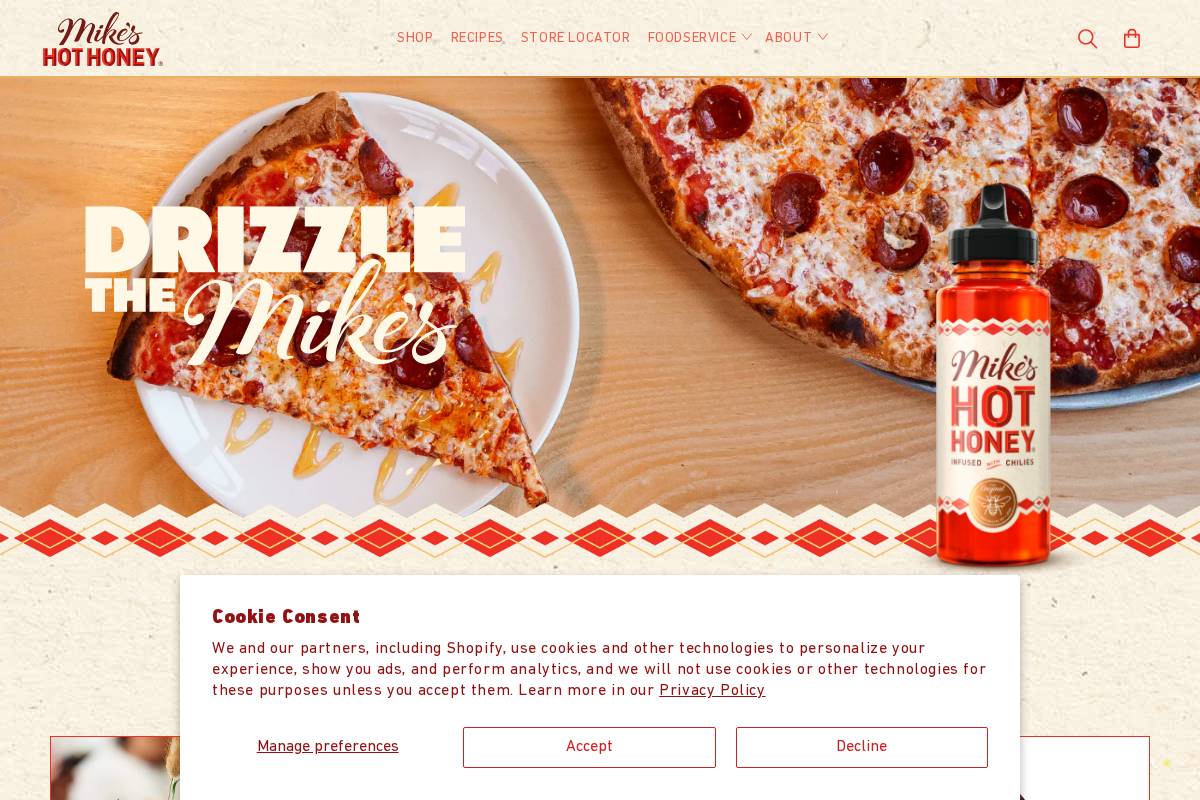 mikeshothoney.com homepage screenshot