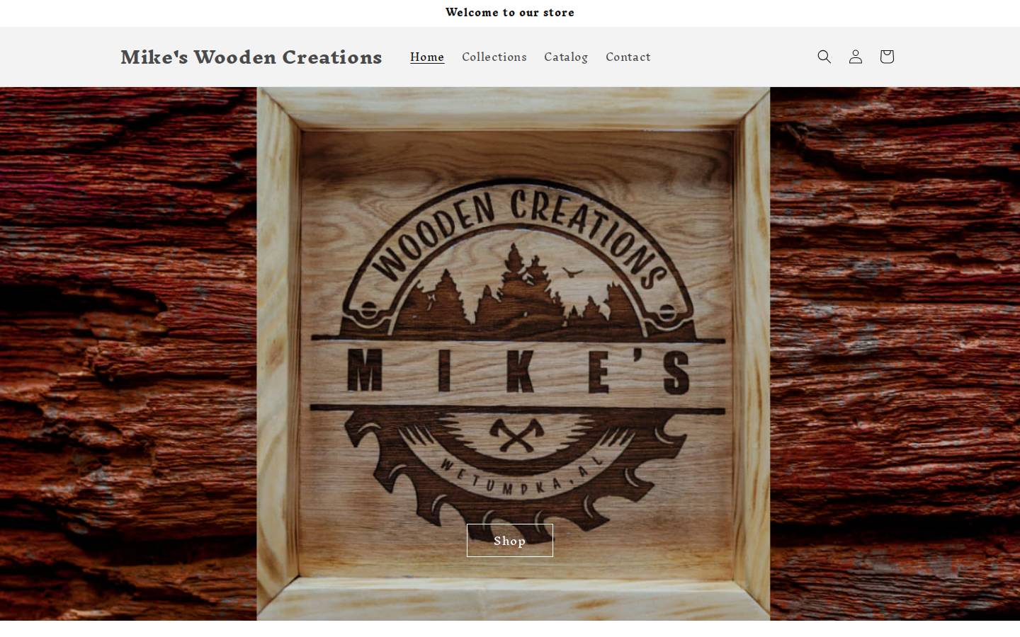 mikeswoodencreations.us homepage screenshot