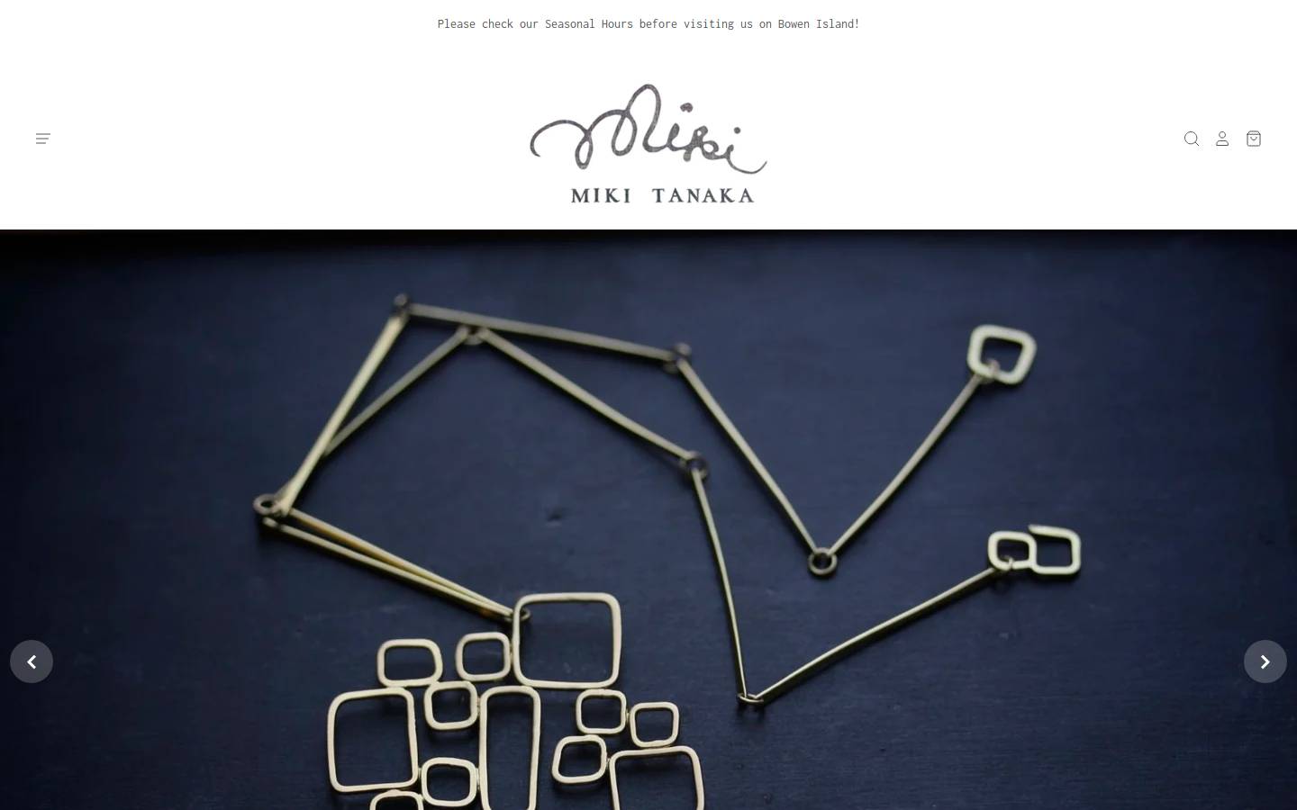 mikitanaka.com homepage screenshot