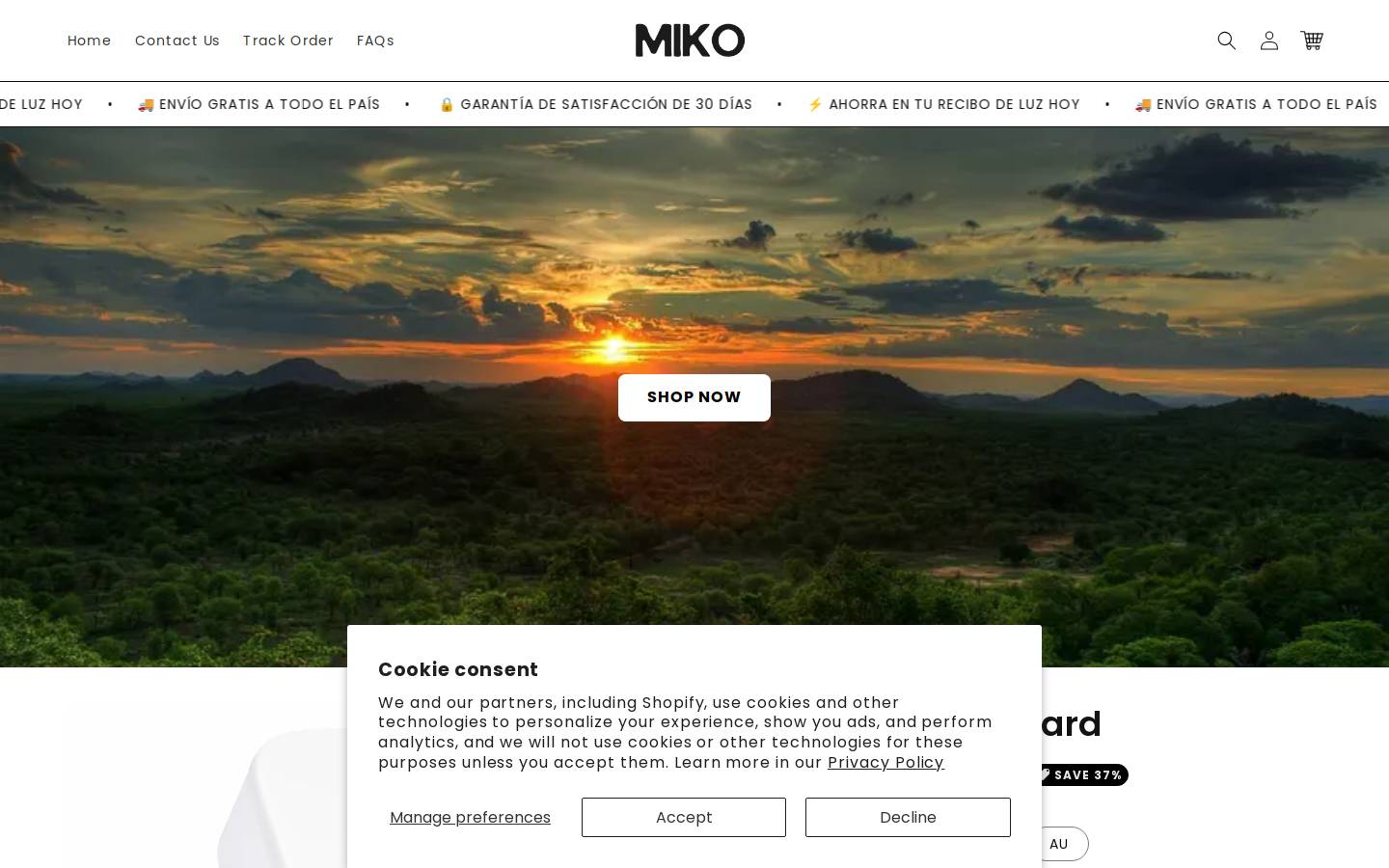 mikobrands.com homepage screenshot