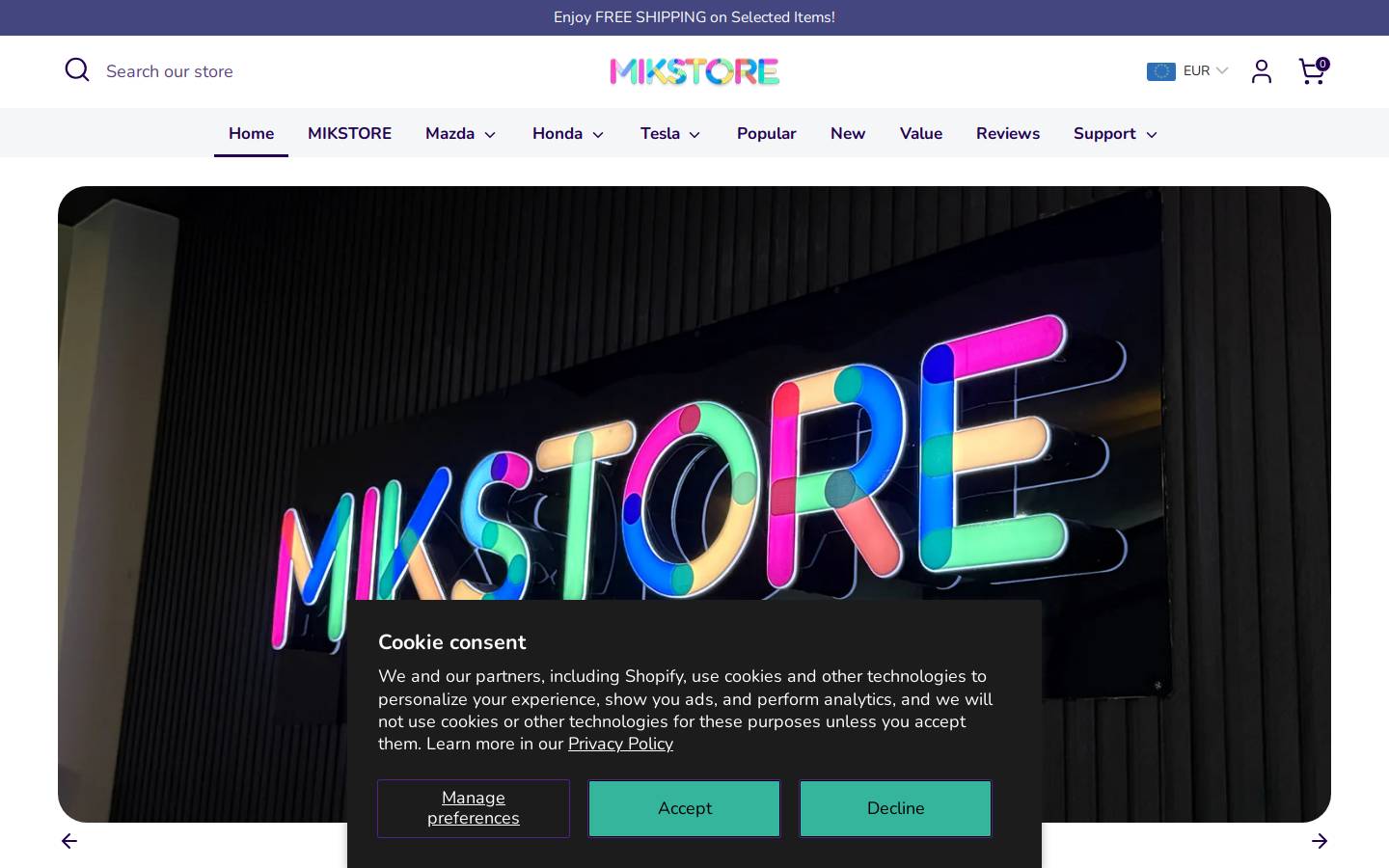 Mikstoreph homepage screenshot