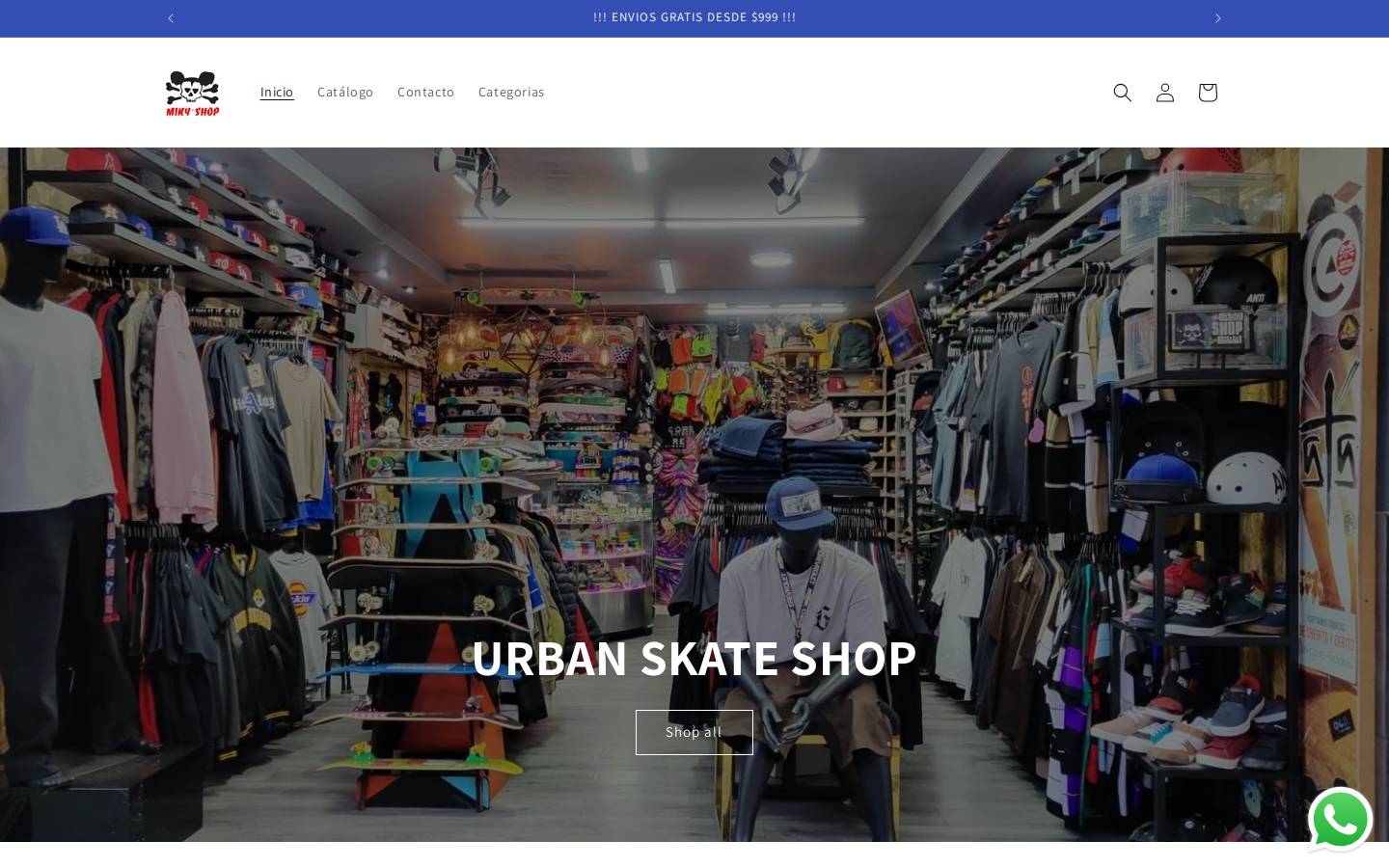mikyshop.com.mx homepage screenshot