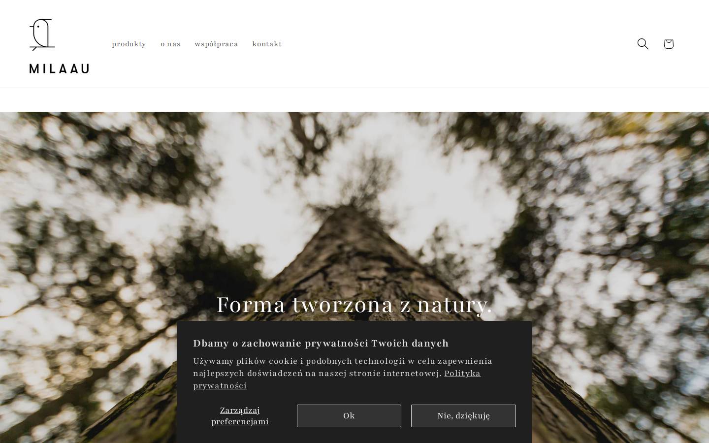 milaau.com homepage screenshot