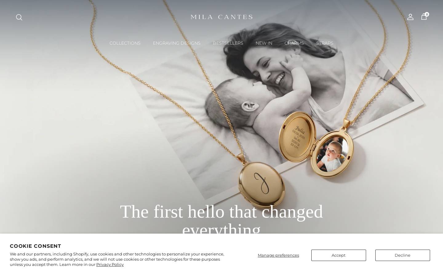 Milacantes homepage screenshot